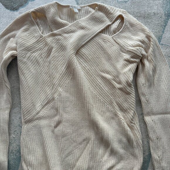 COS Cut-Out Off-White Sweater | Size XS - Picture 5 of 5